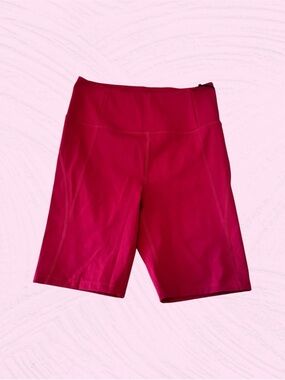 NWT girlfriend collective High-Rise Bike Shorts in Raspberry